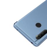 Knižkové púzdro Electroplating Mirror na Xiaomi Redmi Note 8 -fialová