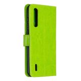 Peňaženkové kožené puzdro na Xiaomi Mi 9 Lite - Zelený