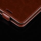 Peňaženkové kožené puzdro na LG G8X – Hnedá
