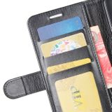 Peňaženkové kožené puzdro TEXTURE na LG G8S - Čierna