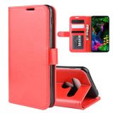 Peňaženkové kožené puzdro TEXTURE na LG G8S - Červená