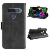 Peňaženkové kožené puzdro MAGNETIC na LG G8S - Čierna