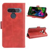 Peňaženkové kožené puzdro MAGNETIC na LG G8S - Červená