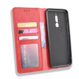Peňaženkové kožené puzdro na Xiaomi Redmi 8 - Červená