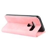 Peňaženkové kožené puzdro MAGNETIC na LG G8S - Ružová