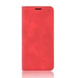 Peňaženkové kožené puzdro MAGNETIC na LG G8S - Červená