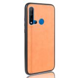 Kožený kryt na Huawei P20 Lite (2019) - Oranžový
