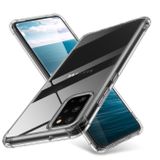 Gumený kryt Four-Corner Anti-Drop Ultra-Thin Transparent na Samsung Galaxy S20