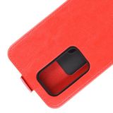 Peňaženkové puzdro na Huawei P40 Pro -R64 Texture Single Vertical Flip -červená
