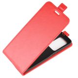 Peňaženkové puzdro na Huawei P40 Pro -R64 Texture Single Vertical Flip -červená