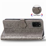 Peňaženkové puzdro na Samsung S20+ Cute Cat and Dog - sivá