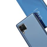 Knižkové puzdro Electroplating Mirror na Huawei P40 Lite - Modrý