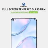 Temperované Tvrdené sklo na Huawei P40 Lite / nova 6 SE- PINWUYO 9H 2.5D Full Screen -čierna