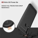 Gumený kryt na Motorola Moto G8 Power Lite - Čierny