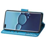 Peňaženkové puzdro na Huawei P40 Pro - Butterfly Love Flower -modrá