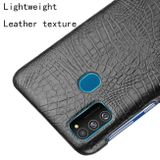 Kožený kryt na Samsung Galaxy M21 - Čierna