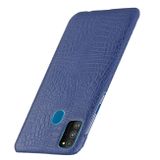 Kožený kryt na Samsung Galaxy M21 - Tmavo-Modrá