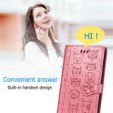 Peňaženkové kožené puzdro na Huawei P40 Lite - Ružový