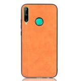 Kožený kryt na Huawei P40 Lite E - Oranžový
