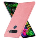 Kožený kryt CROCODILE na LG G8S - Ružová