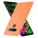 Kožený kryt CROCODILE na LG G8S - Oranžová