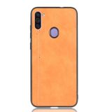 Kožený kryt na Samsung Galaxy A11 / M11 - Oranžová