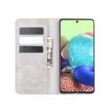 Peňaženkové kožené puzdro BUSINESS na Samsung Galaxy A71 5G - Šedá