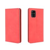 Peňaženkové kožené puzdro BUSINESS na Samsung Galaxy A71 5G - Červená