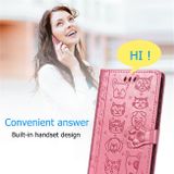 Peňaženkové kožené puzdro na Samsung Galaxy A31 - Ružový