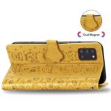 Peňaženkové kožené puzdro na Samsung Galaxy A31 - Žltý