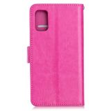 Peňaženkové kožené puzdro na Samsung Galaxy A41-Ružový