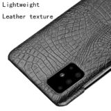 Kožený kryt CROCODILE na Samsung Galaxy A71 5G - Čierna