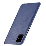 Kožený kryt CROCODILE na Samsung Galaxy A71 5G - Modrá