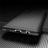 Gumený kryt CARBON na Samsung Galaxy A51 5G - Čierna