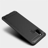 Gumený kryt na Samsung Galaxy A21s - Čierny