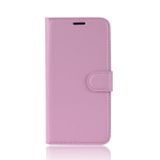 Peňaženkové kožené puzdro LITCHI na Samsung Galaxy A71 5G - Ružová