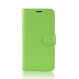 Peňaženkové kožené puzdro LITCHI na Samsung Galaxy A71 5G - Zelená