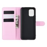 Peňaženkové kožené puzdro na Xiaomi Mi 10 Lite - pink