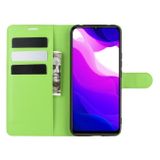 Peňaženkové kožené puzdro na Xiaomi Mi 10 Lite - green