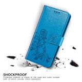 Peňaženkové kožené puzdro CLASP na Samsung Galaxy A71 5G - Modrá