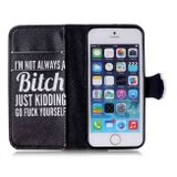 Peňaženkové puzdro Bitch na iPhone 5/5s