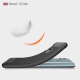 Gumený kryt Brushed na Huawei P Smart (2019) / Honor 10 Lite- sivá