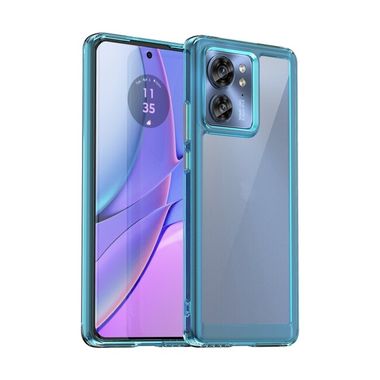 Akrylový kryt Colorful na Motorola Edge 40 - Priehľadná modrá