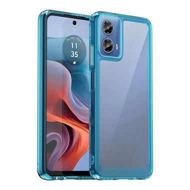 Akrylový kryt Colorful na Motorola Moto G34 5G - Transparentná modrá