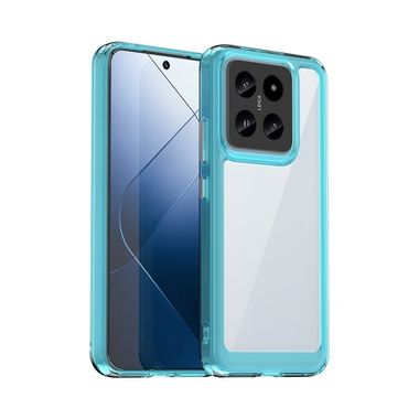 Akrylový kryt Colorful na Xiaomi 14 - Priehľadná modrá