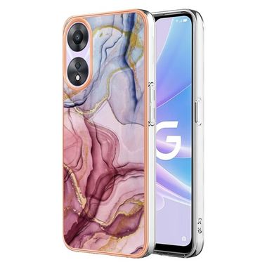 Akrylový kryt Marble na Oppo A58 5G - Rose Red 014