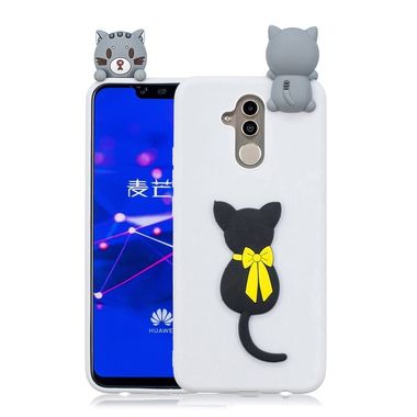 Gumený 3D kryt na Huawei Mate 20 Lite - Little Black Cat