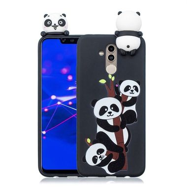 Gumený 3D kryt na Huawei Mate 20 Lite - Three Pandas