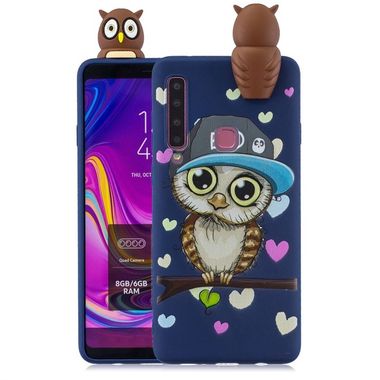 Gumený 3D kryt na Samsung Galaxy A9 (2018) - Blue Owl
