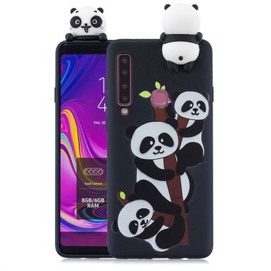Gumený 3D kryt na Samsung Galaxy A9 (2018) - Three Pandas